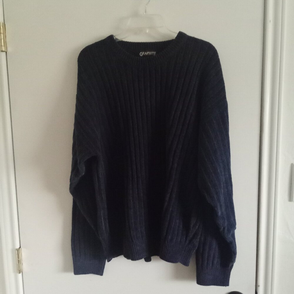 The Original Graphite Jeans Wear Men's Sweater Size XL Blue Soft Acrylic